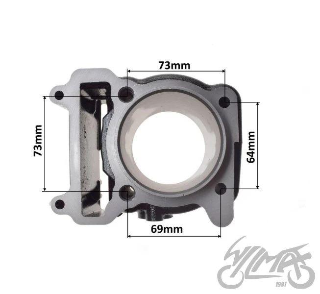 Cylinder 69,00 mm do Yamahy YP250 Majesty — 4HC-11311-00, AY3561B — ujęcie 2