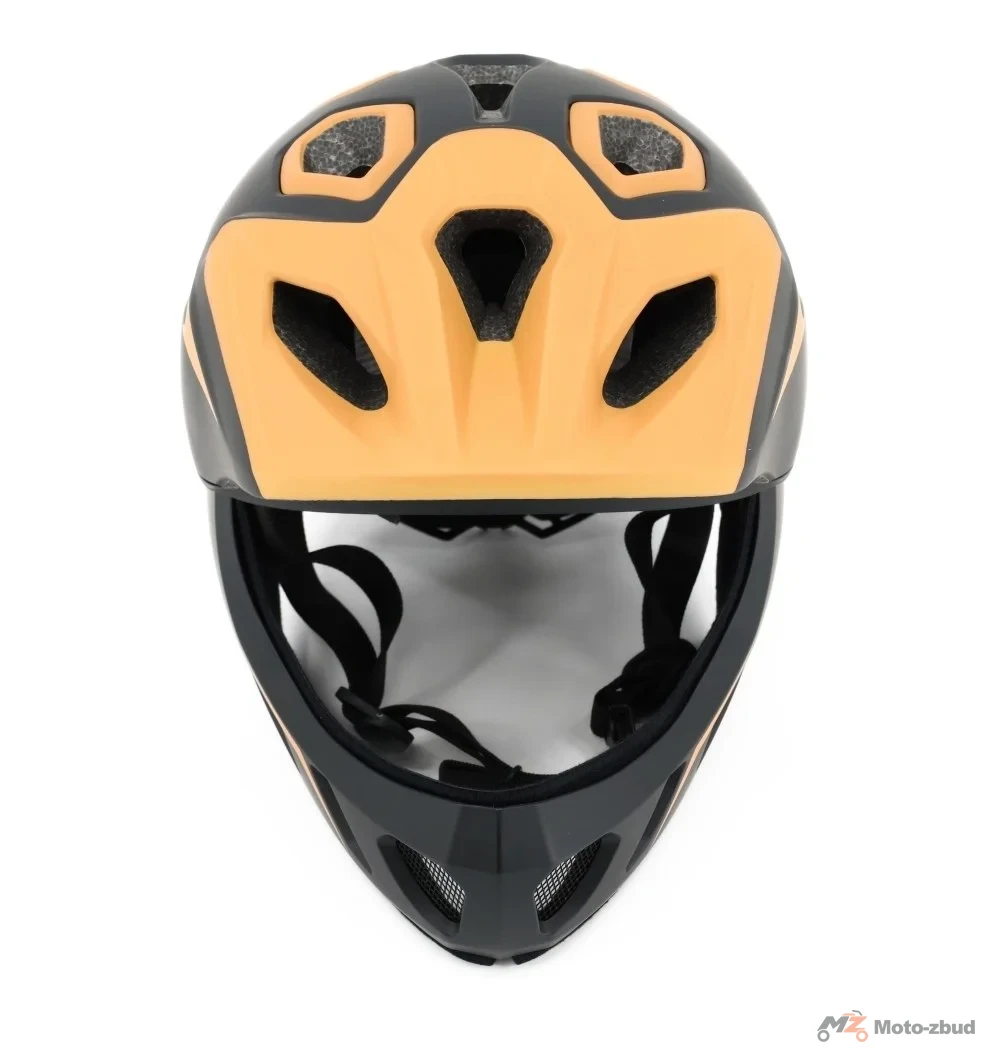 Kask rowerowy BTM-F1-S pełna szczęka lew złoty 52-56 cm — ujęcie 4
