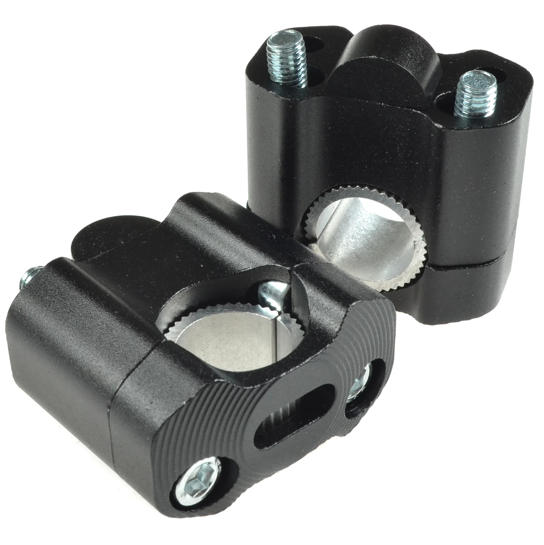 Adapter kierownicy wieżyczki 22 mm / 28 mm czarne uniwersalne — ujęcie 1