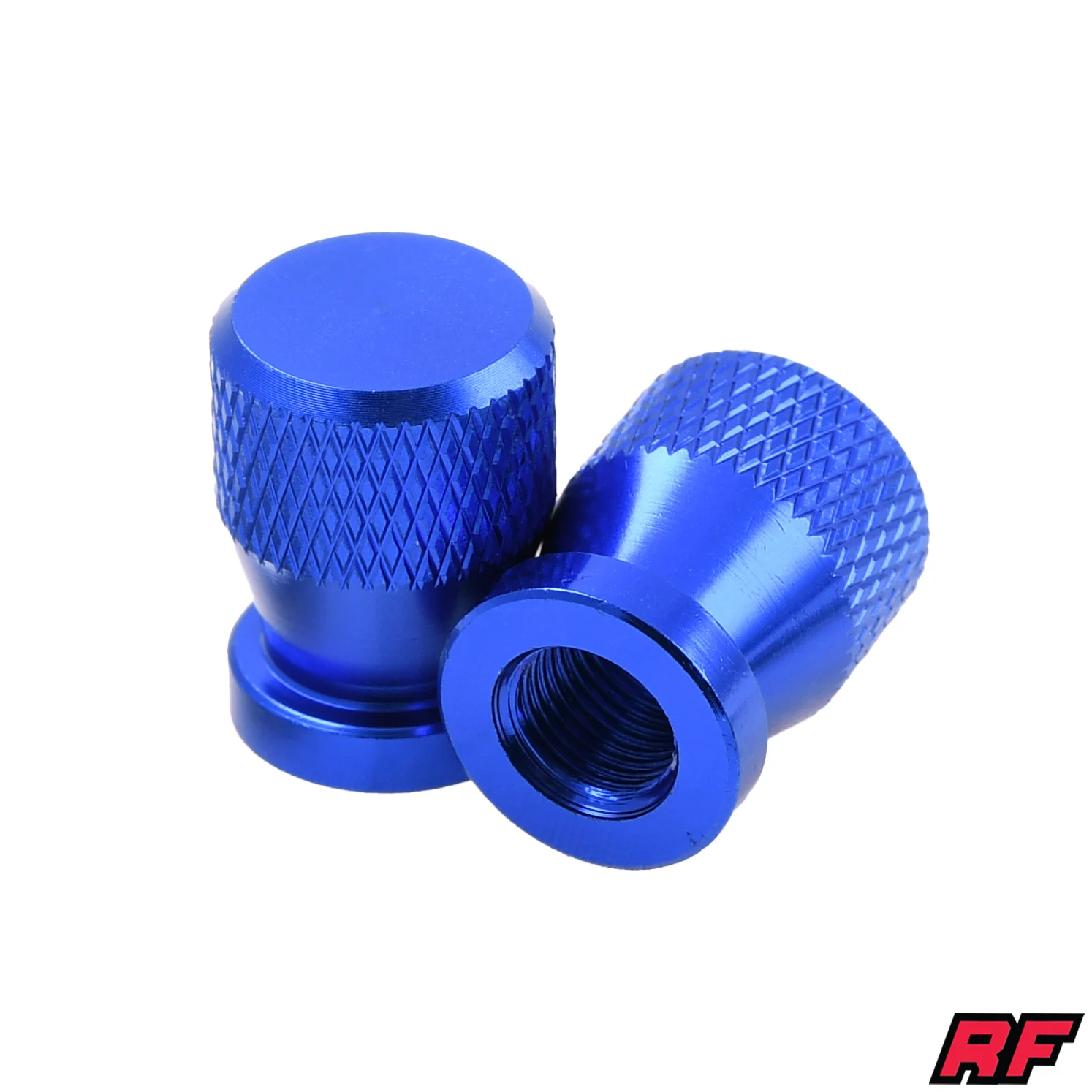 Nakrętka wentyla Racing Force cap V2 niebieska 2szt — ujęcie 1