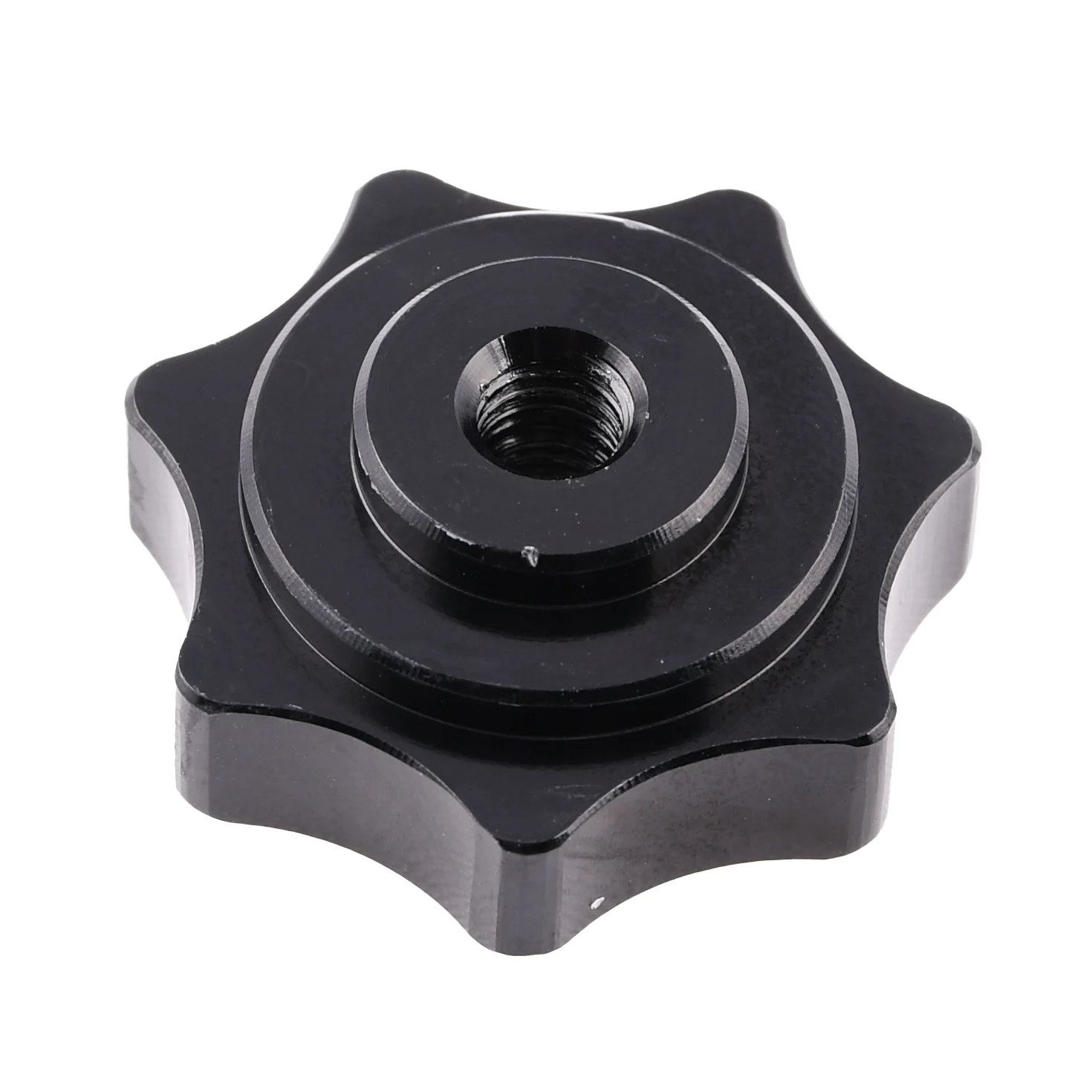 Nakrętka pokrywy bocznej / silnika Simson M6 aluminium CNC czarna DPR Performance — ujęcie 2