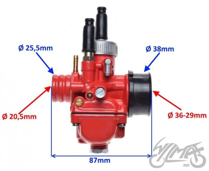 Gaźnik 21 mm zamiennik dla Dellorto typ PHBG — AY56553R — ujęcie 2