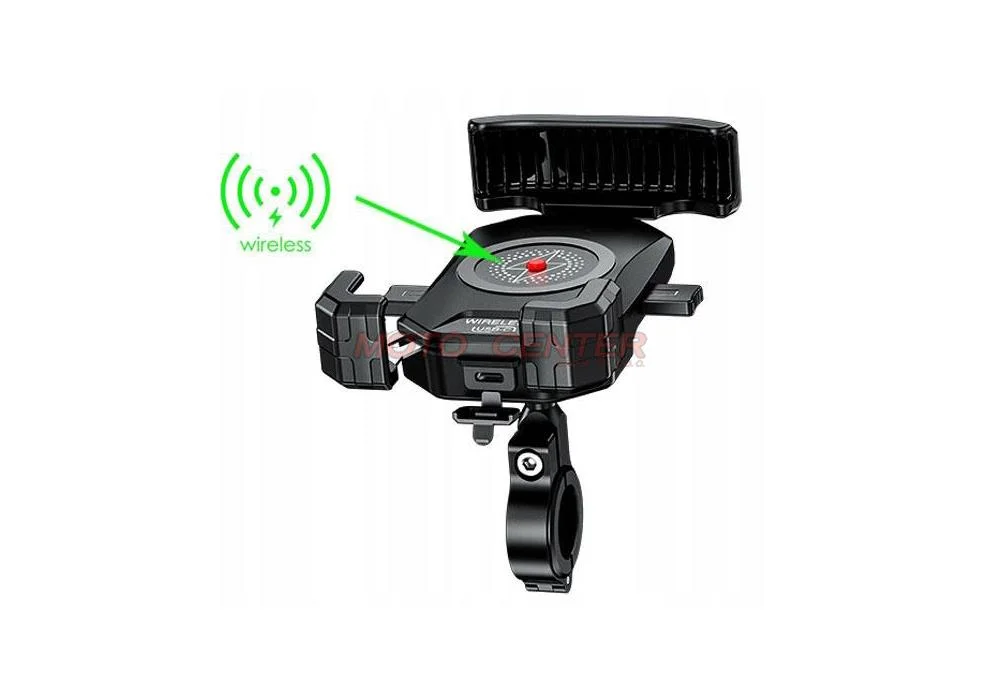 Uchwyt motocyklowy na telefon z ładowarką typ: R15W-PD — ujęcie 2