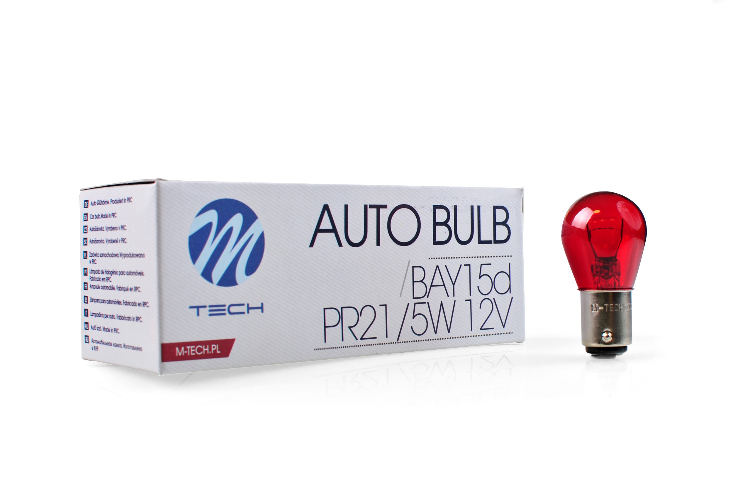 Żarówka pomocnicza 12 V P21/5W M-Tech, 10 szt. Z16 — ujęcie 3