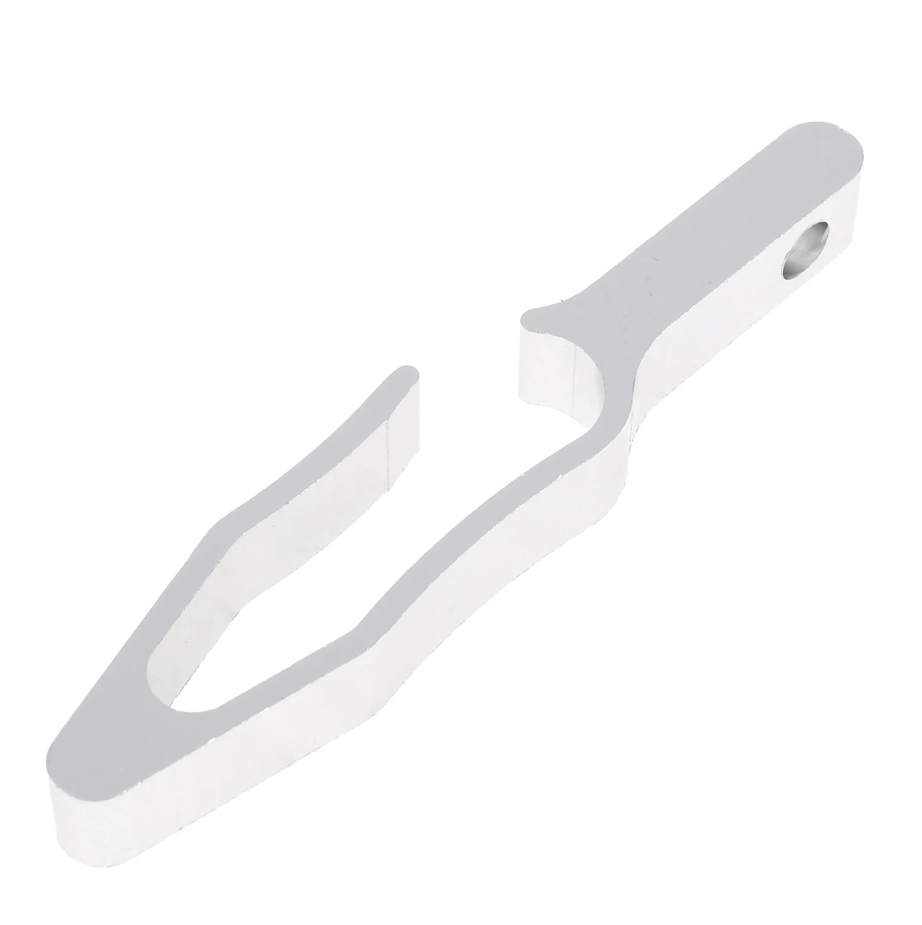 Uchwyt linek / przewodu hamulcowego uniwersalny aluminium CNC anoda srebrny V2 Racing Force — ujęcie 2