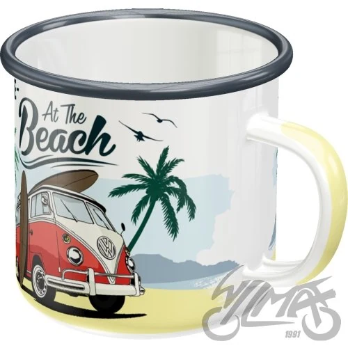 Kubek beach emaliowany 43218 — ujęcie 2