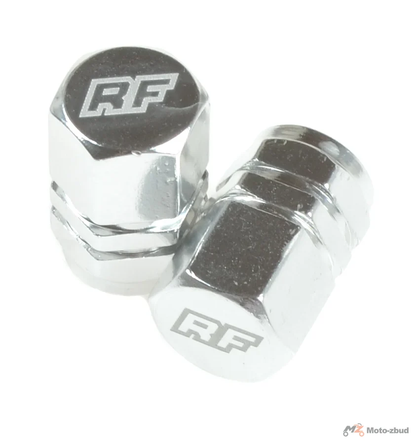 Nakrętka wentyla Racing Force TP1 aluminium chrom 2szt
