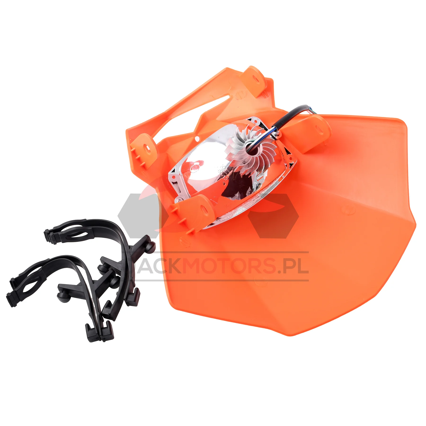 Owiewka uniwersalna Racing Force Evo LED V1 pomarańczowa — ujęcie 2