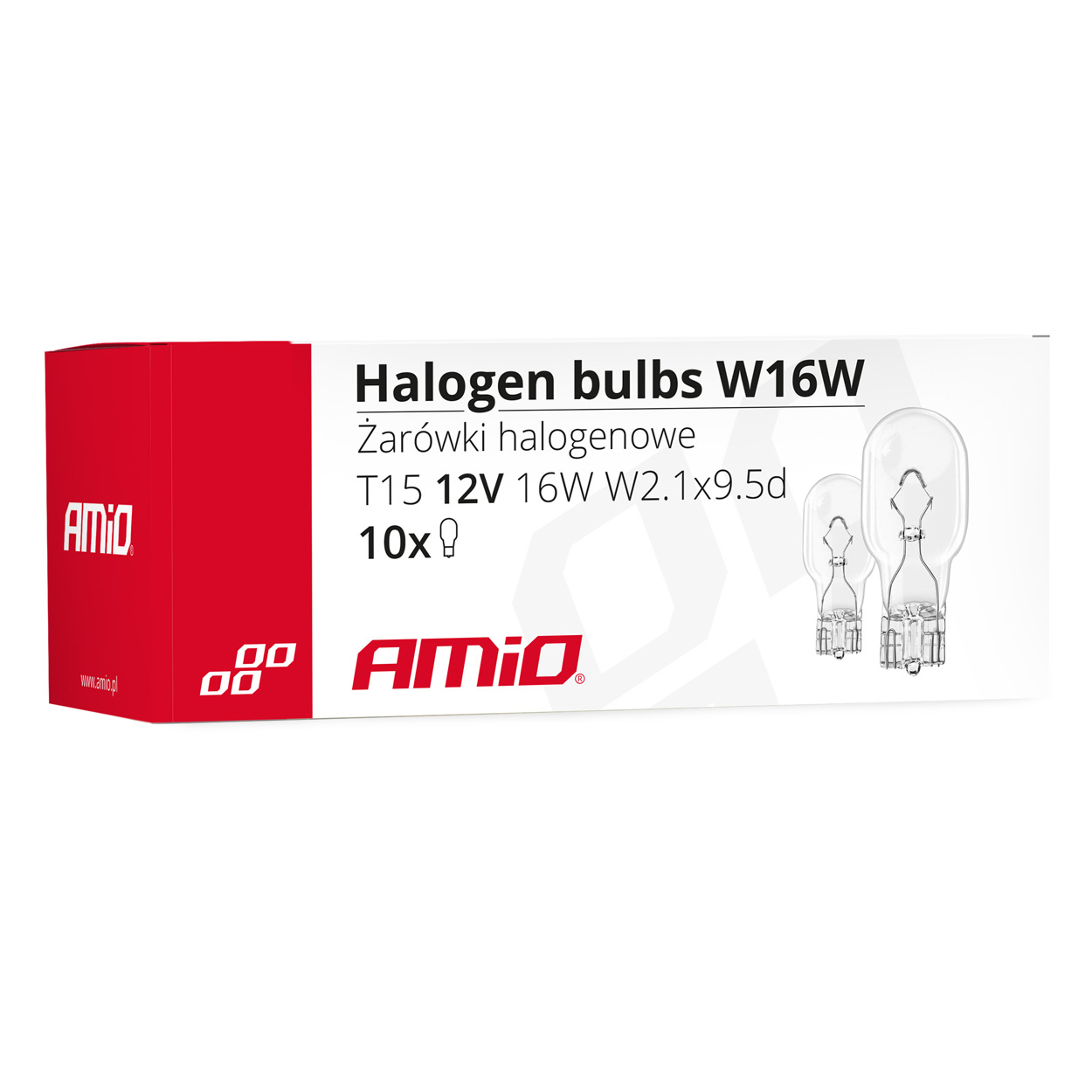 Żarówki halogenowe W16W T15 16 W W2.1x9.5d 12 V 10 szt. (E4) — ujęcie 3