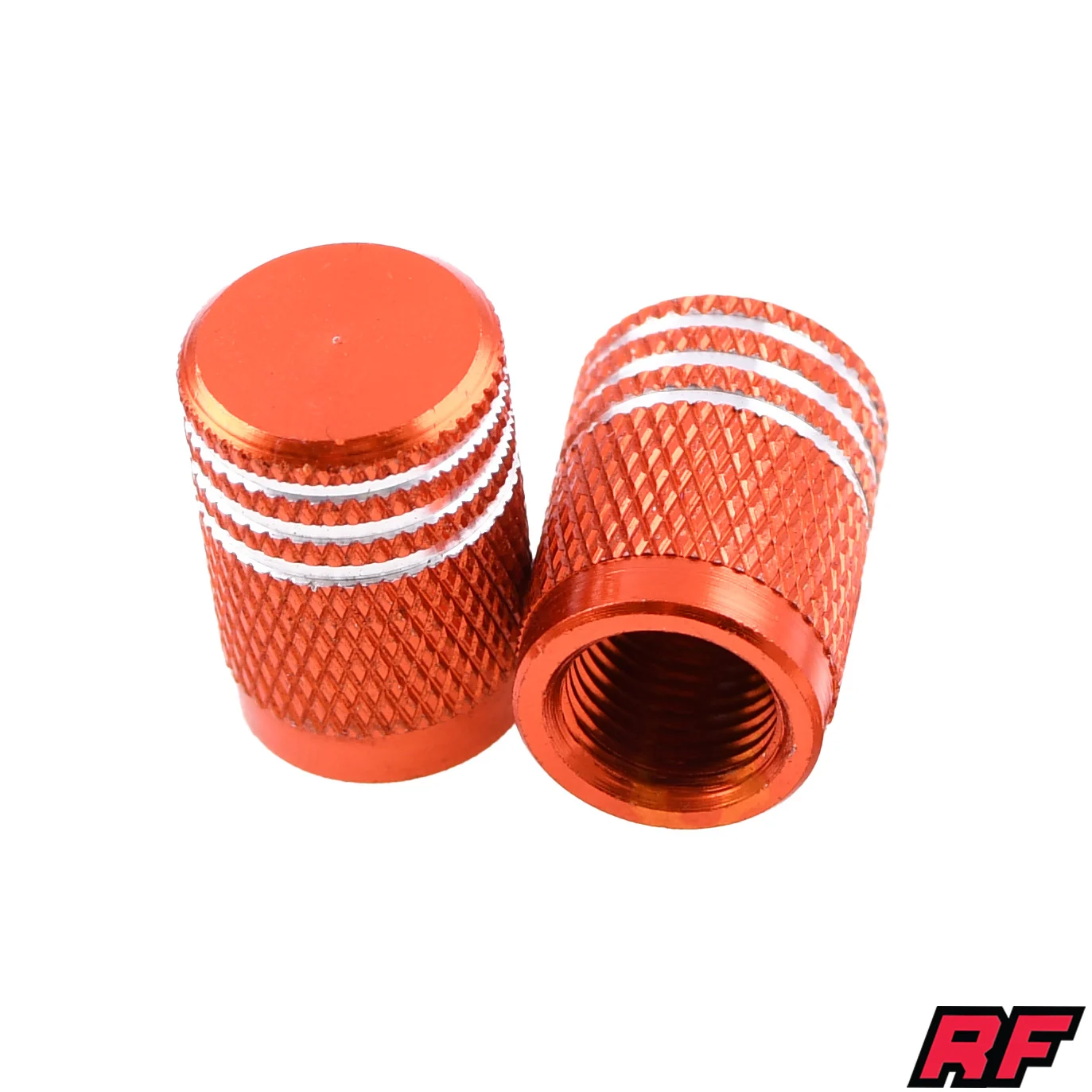 Nakrętka wentyla Racing Force roller V2 pomarańczowa 2szt