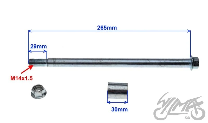 Oś koła przód ø15 × 265 do Zipp pro — ujęcie 2