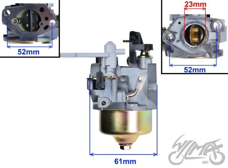 Gaźnik gokart do silnika GX270 wlot 23 mm — ujęcie 5