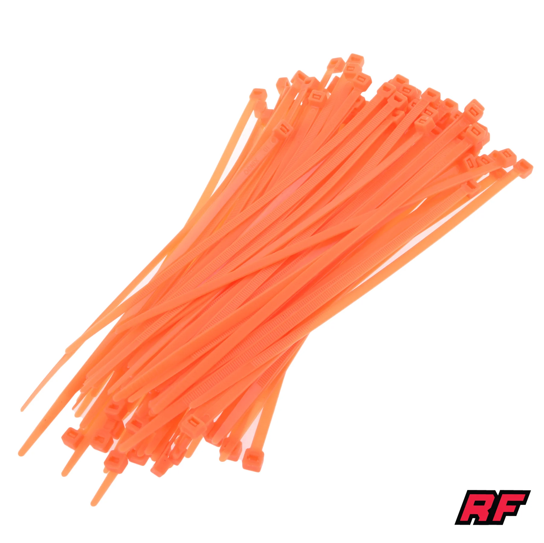 Opaska zaciskowa Racing Force nylon 4,8 × 200 mm pomarańczowa fluo zestaw — ujęcie 1