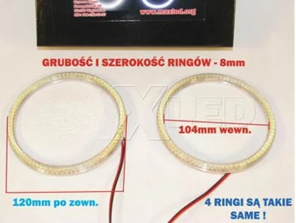 Ringi SMD LED BMW E30 E32 E34 MaxLed 4szt. — ujęcie 2