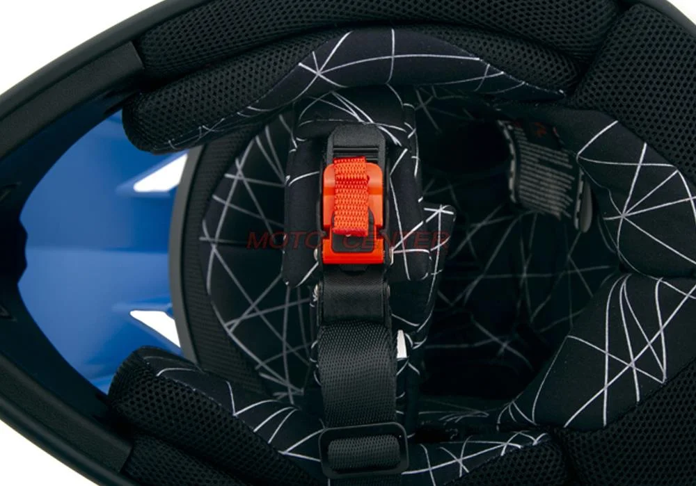 Kask crossowy BLEXX Dziecięcy MD-911 Junior niebieski/czarny M Homologacja ECE — ujęcie 7