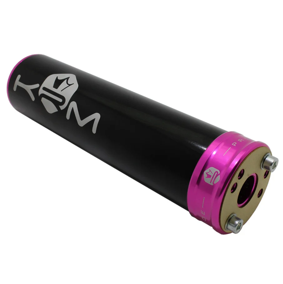 Końcówka wydechu KRM Pro Ride aluminium czarno różowa 50-70 cm³ — ujęcie 2