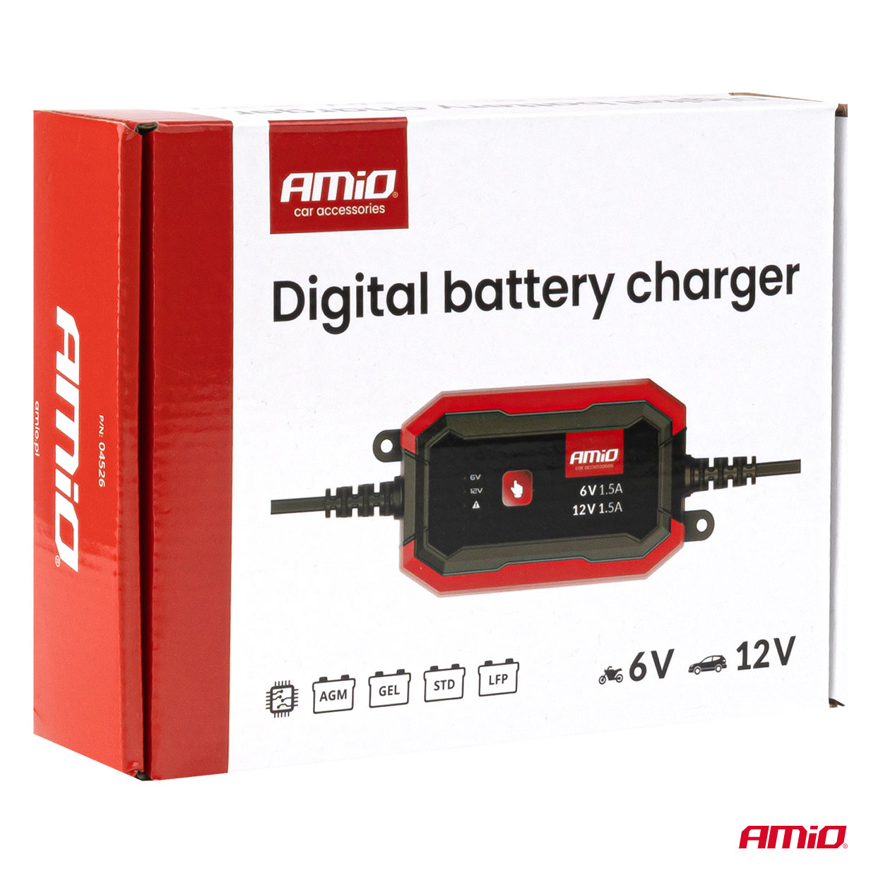 Prostownik cyfrowy AGM GEL STD LFP MAX 1,5A 6 V 12 V — ujęcie 10
