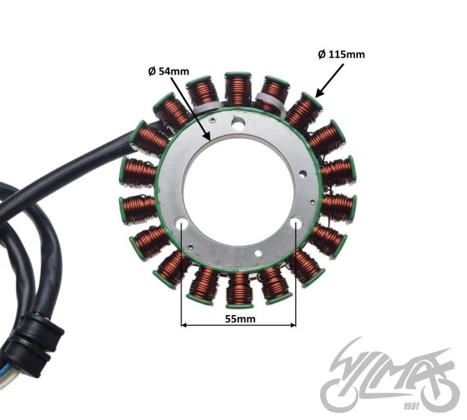 Stator 18 cewek do Yamahy YFM 350 660 Grizzly 02 — ujęcie 2