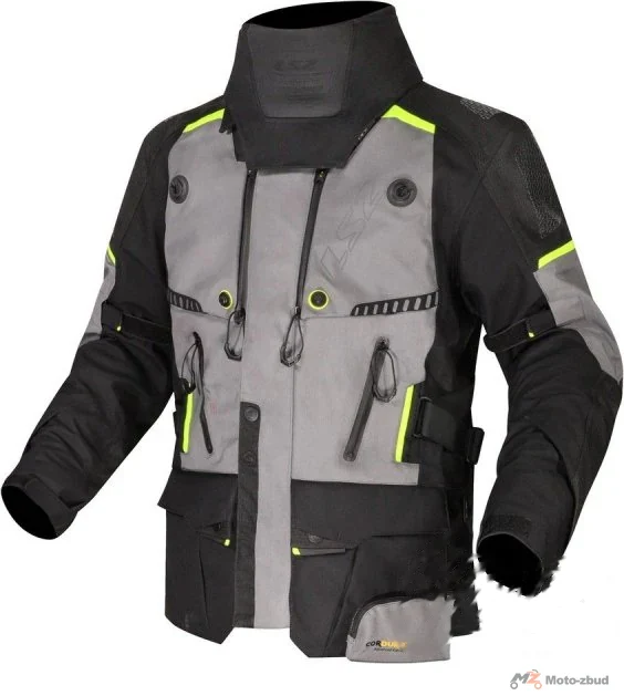 Kurtka LS2 apollo man black dark grey h-v yel. XXL