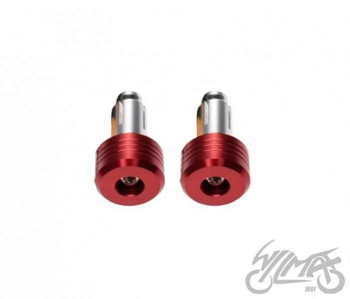 Końcówki kierownicy czerwone — AW56917BR, komplet — ujęcie 2