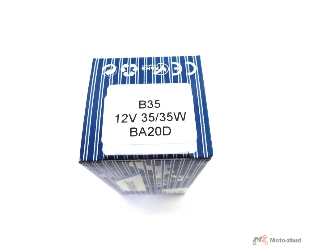 Żarówka BA20D 12 V 35/35 W reflektora przód "Ferro" skuterowa/motorowerowa/motocyklowa — ujęcie 3