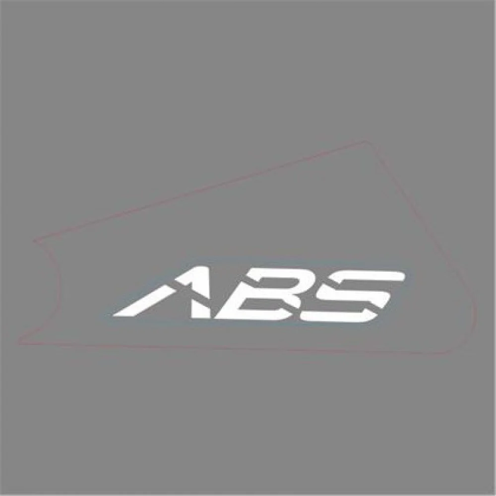 Naklejka "ABS" na błotnik przód szara lewa (nr kat.1210342-387000) (Zontes ZT 310-V)