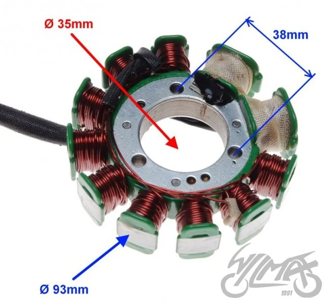 Stator 11 cewek do Lifan LF250-4 — ujęcie 2