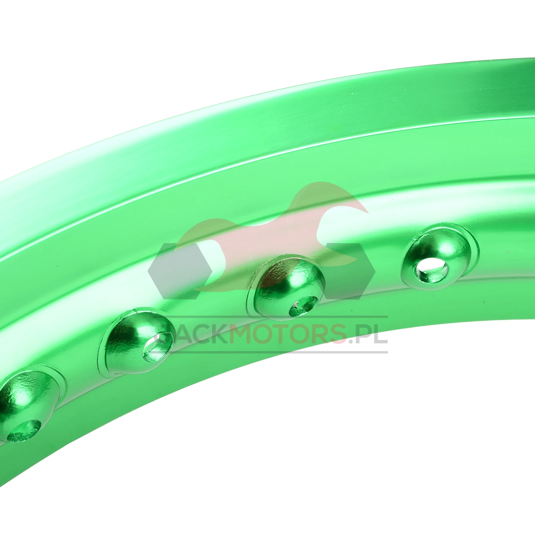 Obręcz koła 2,50 × 17 aluminiowa zielona DPR Classic — ujęcie 3