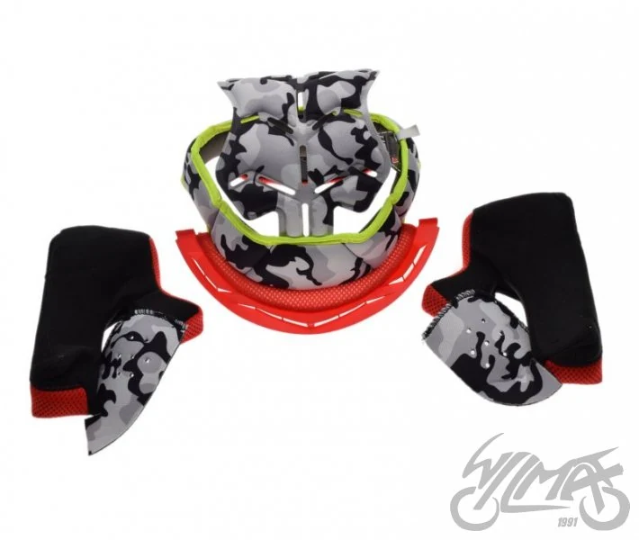 Wyściółka LS2 MX437 EVO junior camo red M — ujęcie 2