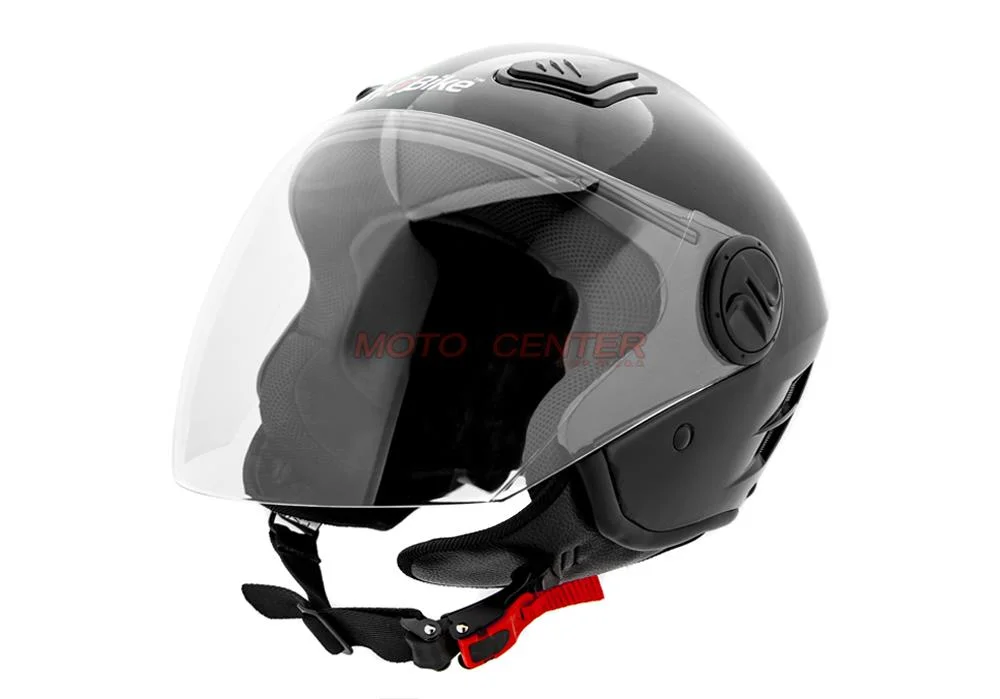 Kask motocyklowy otwarty City-Bike WL-202 czarny połysk rozmiar XS ECER22.05 — ujęcie 1