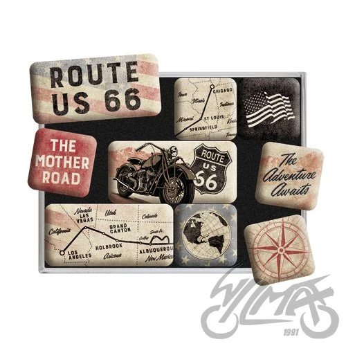 Magnes route 66 9 szt. 83117 — ujęcie 2
