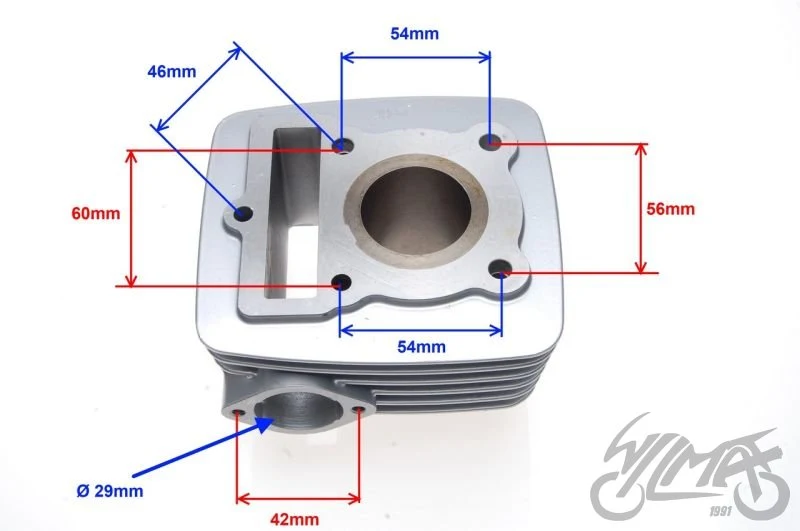 Cylinder do Rometa Zetka 4T 50 cm³ 39,00 mm — ujęcie 2