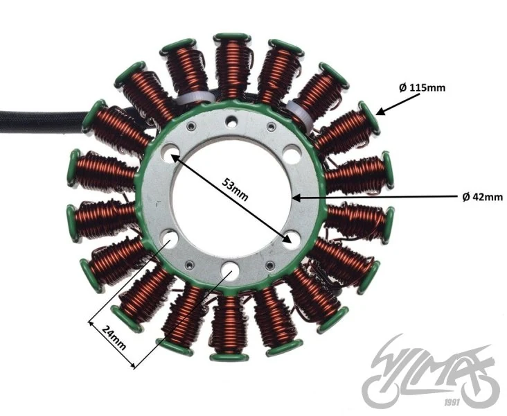 Stator 18 cewek do Yamahy YZF R6 2006-2017 — ujęcie 2