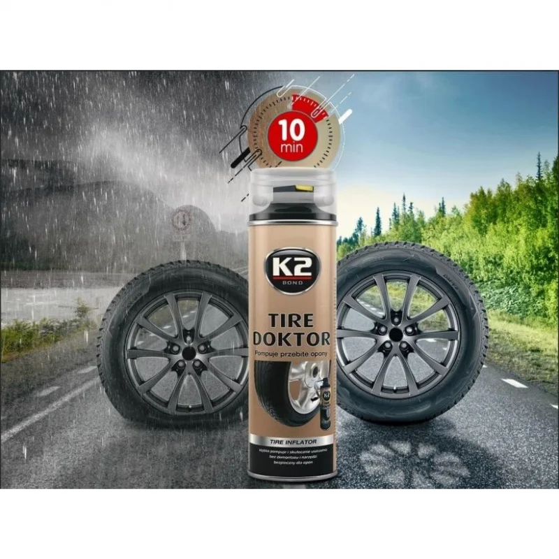 K2 Tire Doktor pompuje przebite opony — ujęcie 2