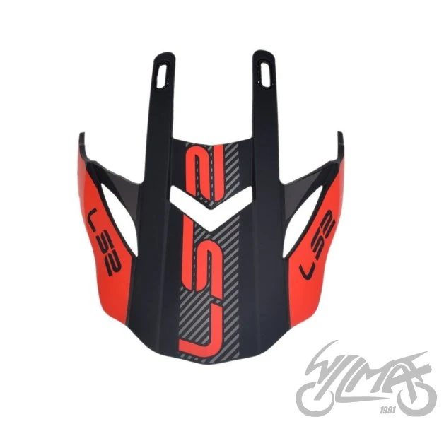Daszek kasku MX436 evo adventurer black red — ujęcie 2
