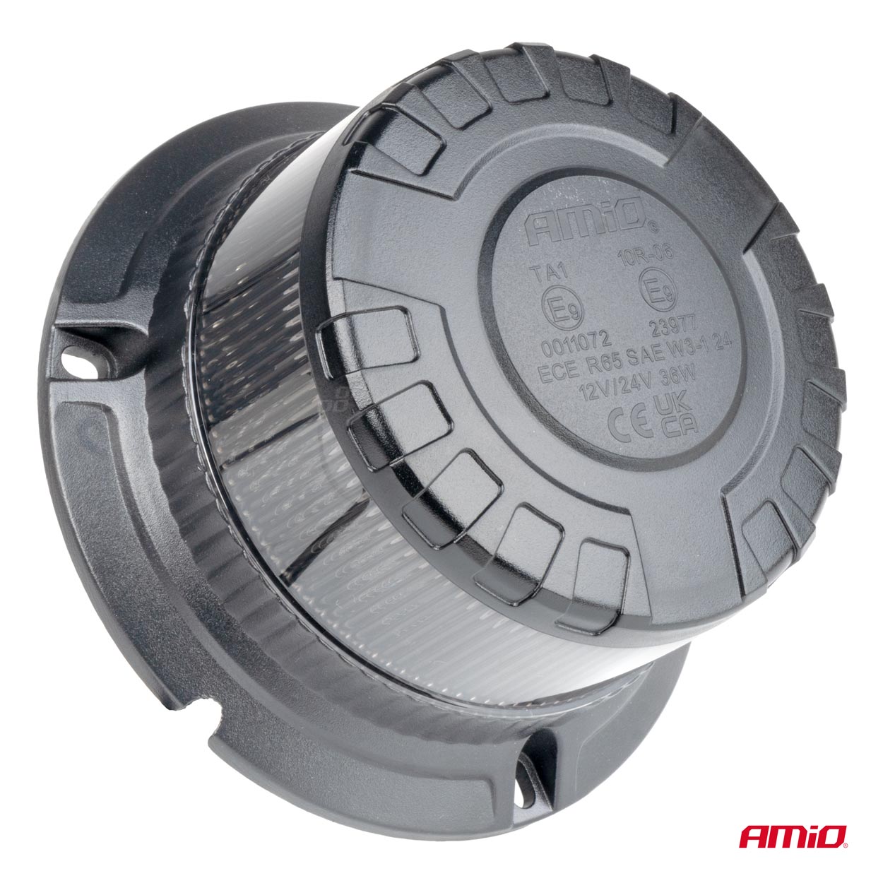 Lampa ostrzegawcza błyskowa kogut LED W28B 12 V 24 V — ujęcie 2