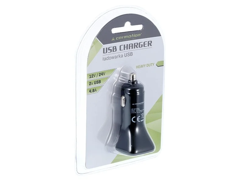 Ładowarka samochodowa 2xUSB 4.8A 12V/24V — ujęcie 2