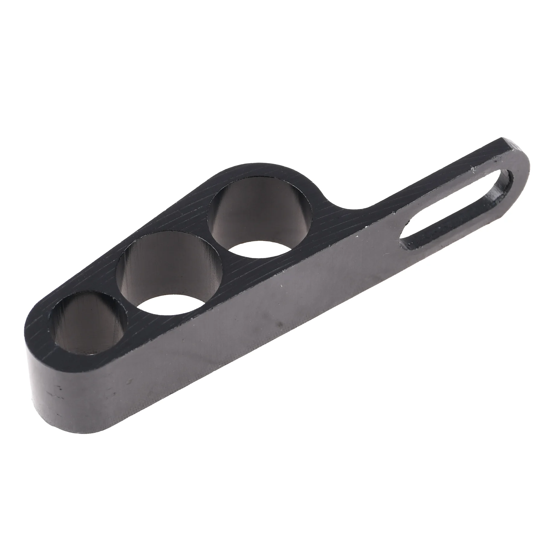 Uchwyt linek / przewodu hamulcowego uniwersalny aluminium CNC anoda czarny V1 Racing Force — ujęcie 2