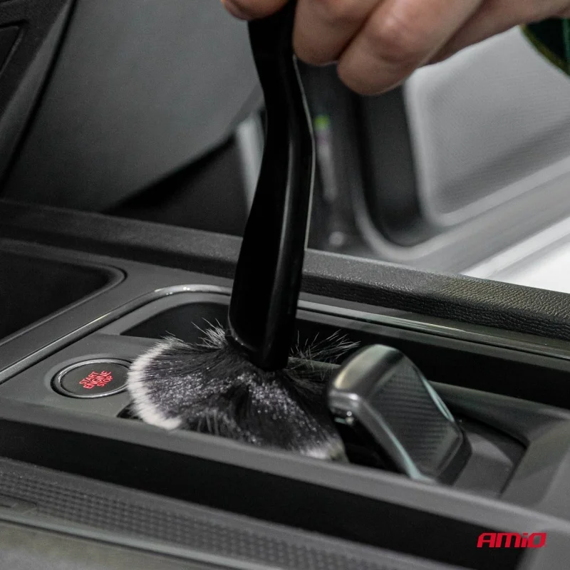 Szczoteczka mikrofibra do zakamarków wnętrza pędzelek auto detailing — ujęcie 3