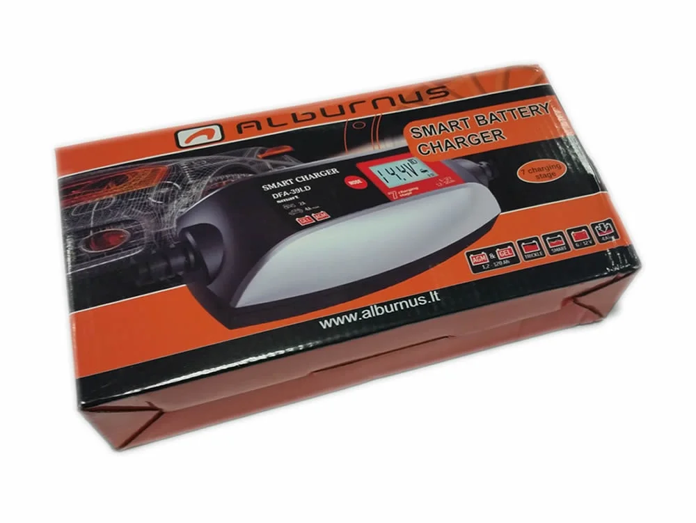 Prostownik samochodowy / ładowarka impulsowa (cyfrowa) 6V/12V 4A — ujęcie 2