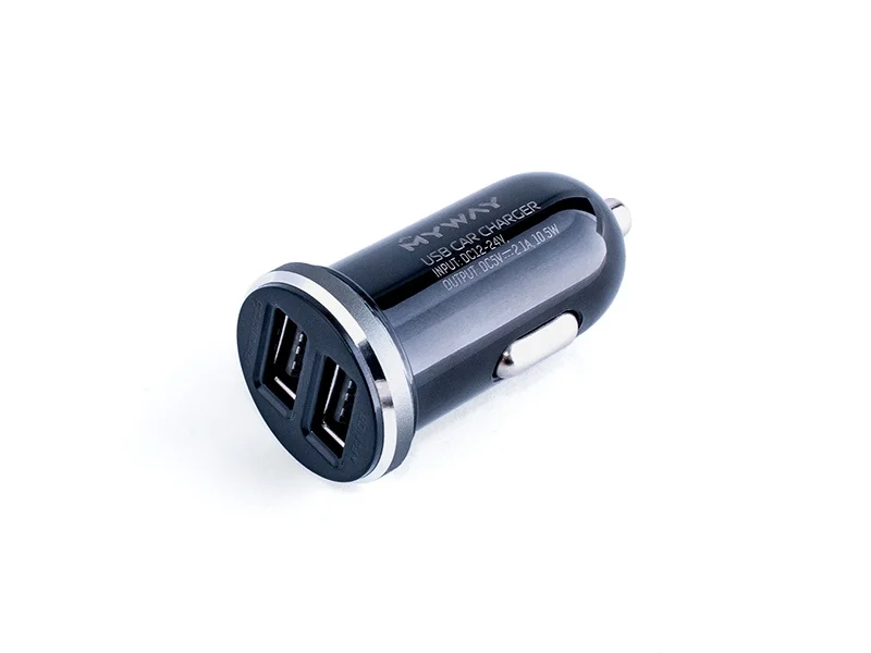 Ładowarka MYWAY 12/24V 2x USB 2.1A + kabel z zespoloną wtyczką microUSB + Lightning — ujęcie 4
