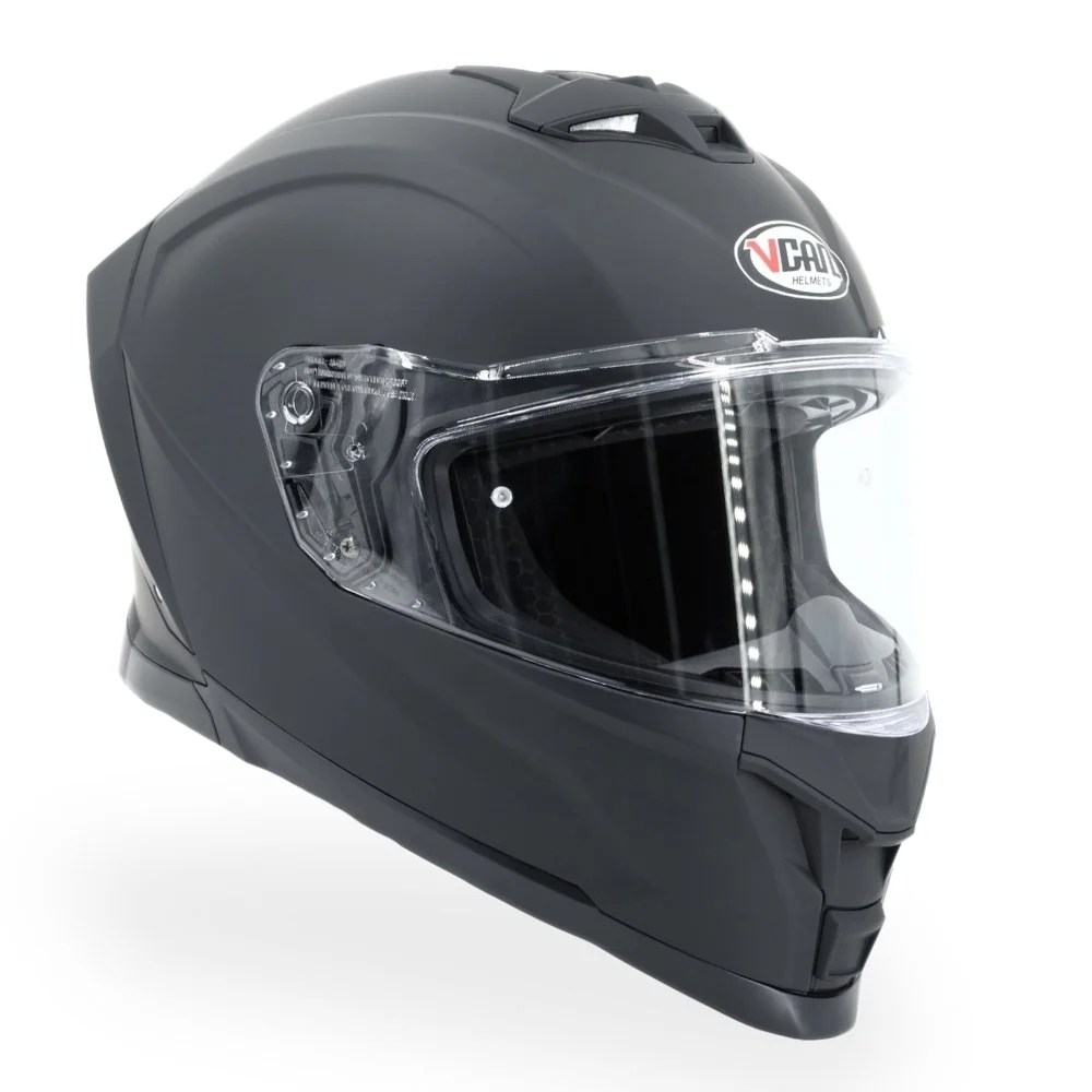 Kask VCAN model H162 Black Matt integralny czarny mat L