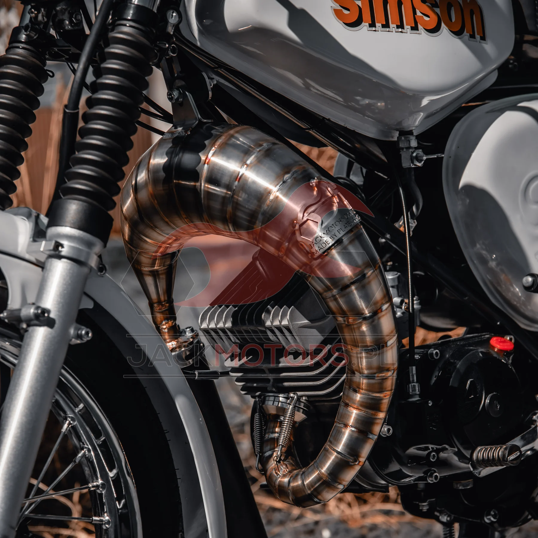 Tłumik Platek Racing Simson S60-85 cm³ cross racing JMP · carbon Evo (VM7445) — ujęcie 2