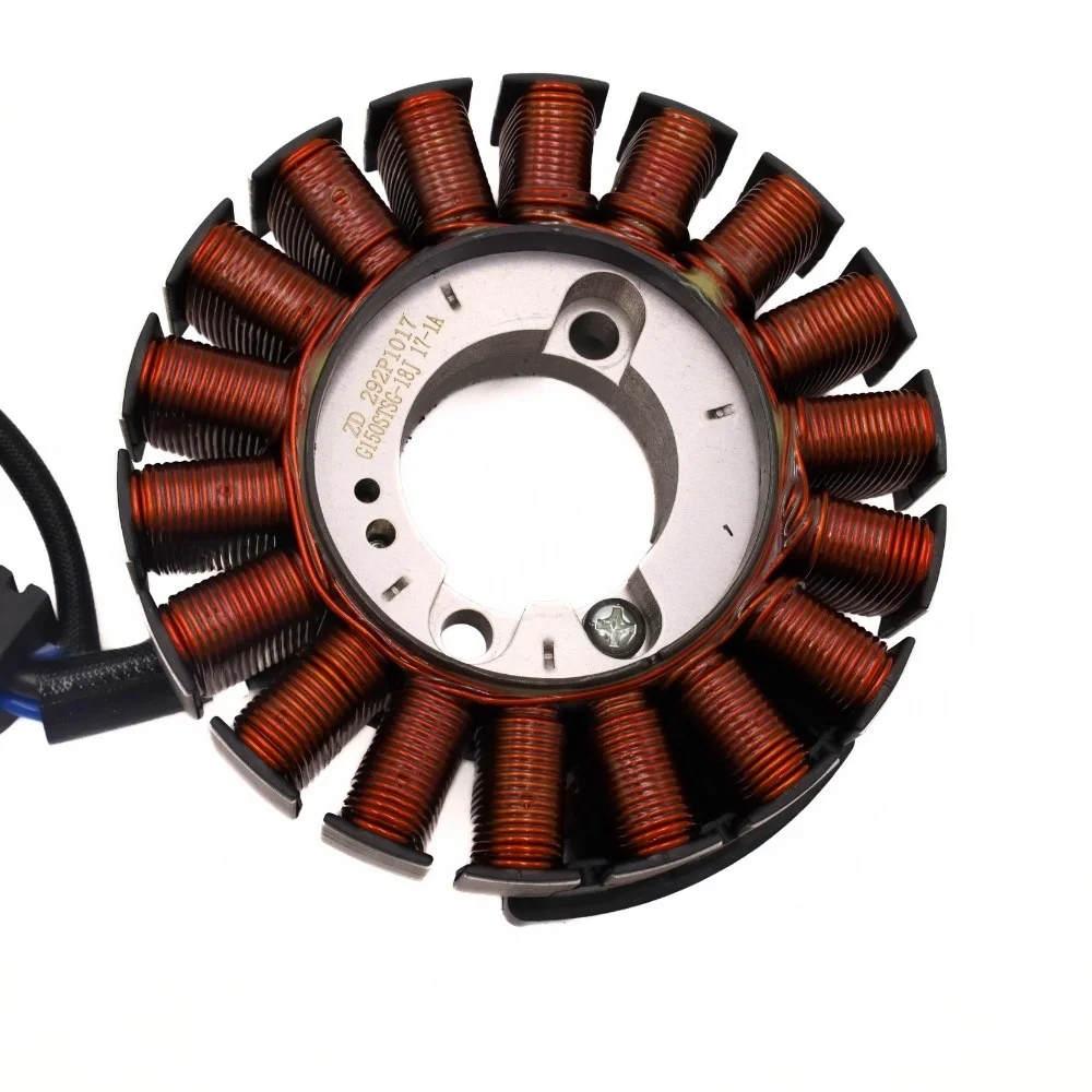 Stator Junak XDV 125 — 18 cewek, 108 mm, złącza 2 i 5 pinów — ujęcie 2
