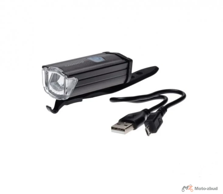 Lampka rowerowa przednia aluminiowa 3 W USB 200 lm