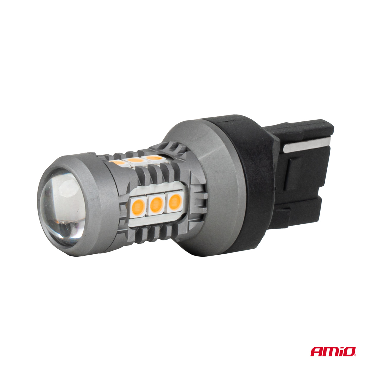 Żarówki LED STANDARD 7440 WY21W 3030 15SMD pomarańczowe 12 V 24 V — ujęcie 3