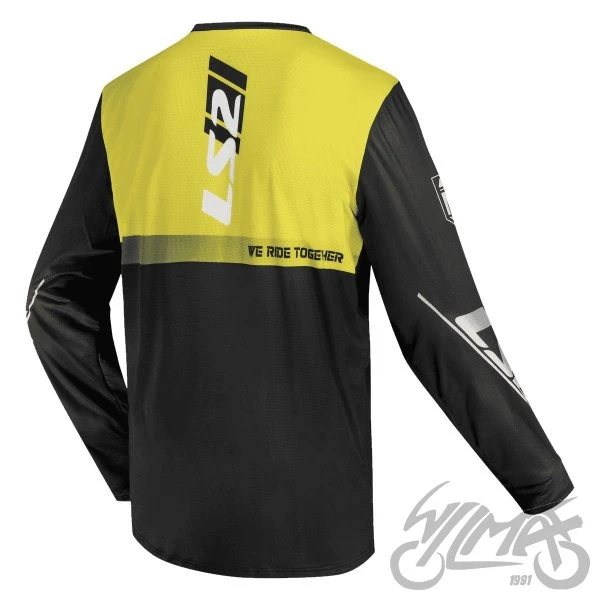 Bluza crossowa LS2 Gravel — czarno-żółta H-V, M — ujęcie 2
