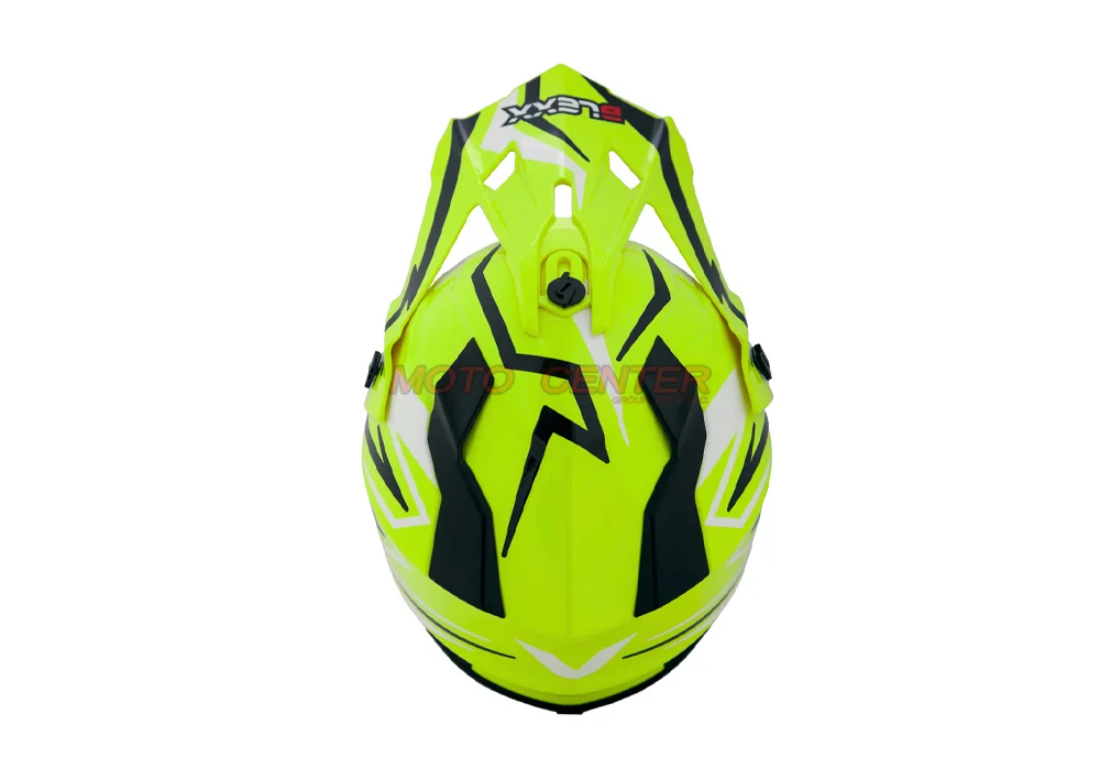 Kask crossowy BLEXX Dziecięcy MD-911 Junior seledynowy/czarny L Homologacja ECE — ujęcie 6