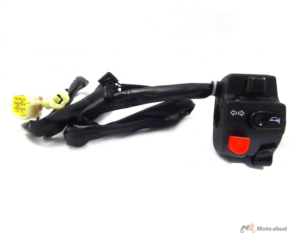 Junak M11/M11 CAFE/M15/M16 125 cm³ zespół przełączników lewy (czarny mat) (3x kostka 9/2/2 piny) — ujęcie 2