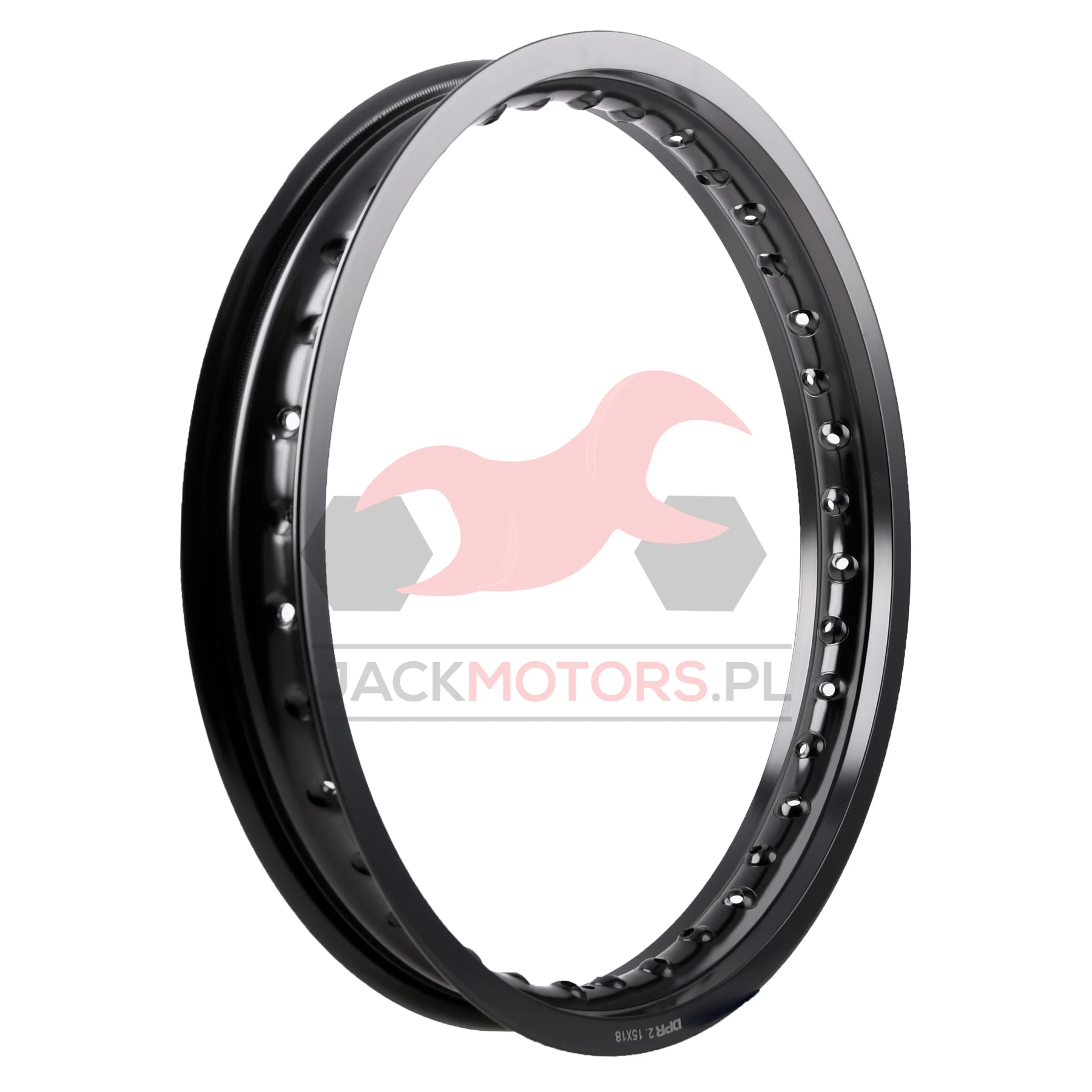 Obręcz koła MZ ETZ TS 2,15 × 18 aluminiowa czarna DPR Classic — ujęcie 4